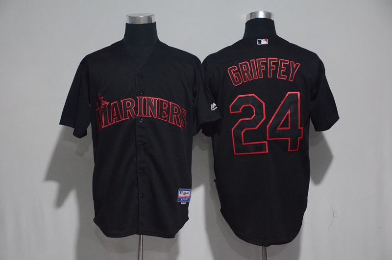 2017 MLB Seattle Mariners #24 Griffey Black Classic Jerseys->->MLB Jersey